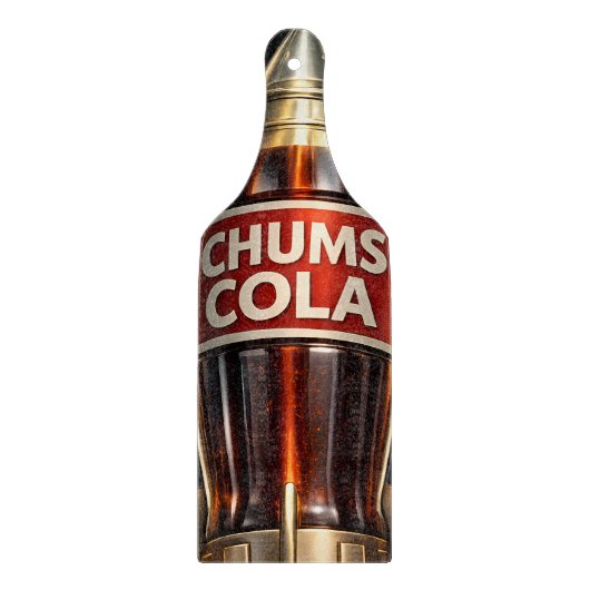 Chums cola glazen snijplank/keukenaccessoire snijplank (Voorkant)