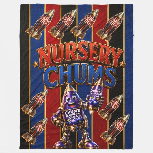 Chums Nursery/grote Nursery deken/chums cola Fleece Deken (Voorkant)
