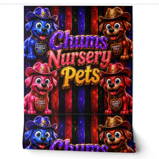 chums nursery pets wallpaper/chums nursery behang