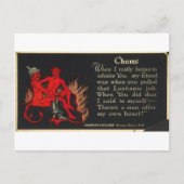 Chums World War I Lusitania Devil Cartoon Briefkaart (Voorkant)