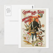 Chung Ling Soo ~  Chinese Magic Act Briefkaart (Voorkant / Achterkant)