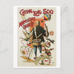 Chung Ling Soo ~  Chinese Magic Act Briefkaart