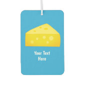 Chunk of Cheese - Geel en Blauw kaasthema Luchtverfrisser (Voorkant)