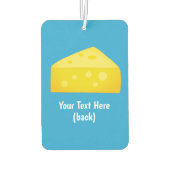 Chunk of Cheese - Geel en Blauw kaasthema Luchtverfrisser (Achterkant)
