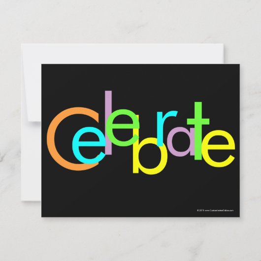 Chunky Block Kleuren Bachelorette Party Uitnodigin Kaart (Achterkant)