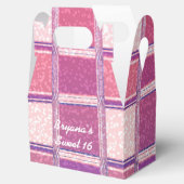 Chunky Chic Glitter Square Glamour Party Favor Box Bedankdoosjes (Geopend)