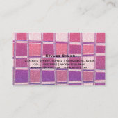 Chunky Chic Glitter Square Glamour Visitekaartje (Achterkant)
