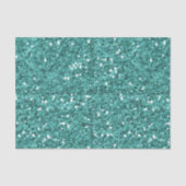 Chunky Confetti Glitter Sparkle Blauwgroen Blauw Tissuepapier (Voorkant)