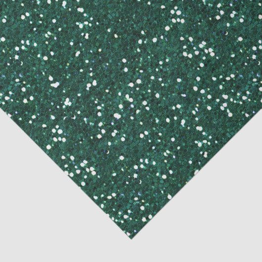 Chunky Confetti Glitter Sparkle Donkergroen Tissuepapier (Detail)