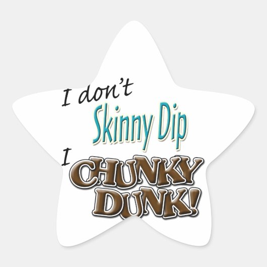 Chunky Dunk Ster Sticker (Voorkant)