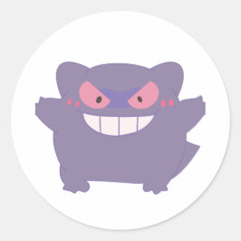 Chunky Gengar Ronde Sticker