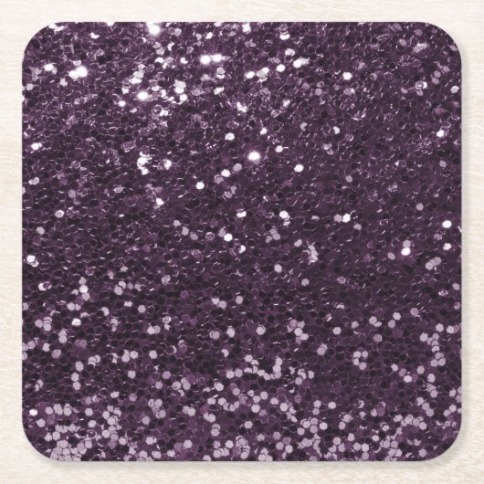 Chunky Glitter Glam Sparkle Sequin Kartonnen Onderzetters (Voorkant)