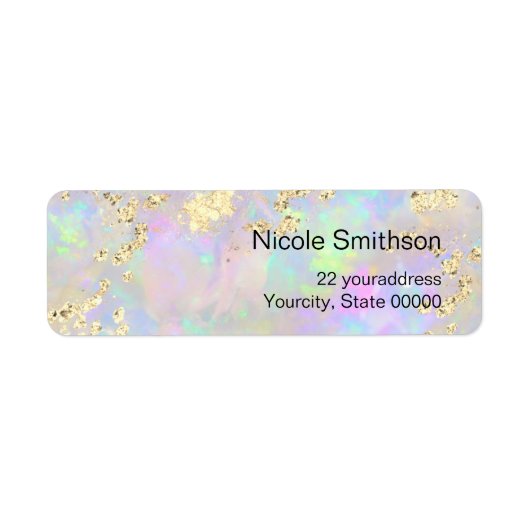 chunky glitter opal background labels (Voorkant)