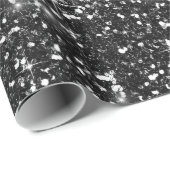 Chunky Glitter Pattern Black ID144 Cadeaupapier (Rol Hoek)