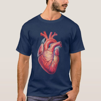 Chunky hart met gloed | Artistieke liefde T-shirt. T-shirt