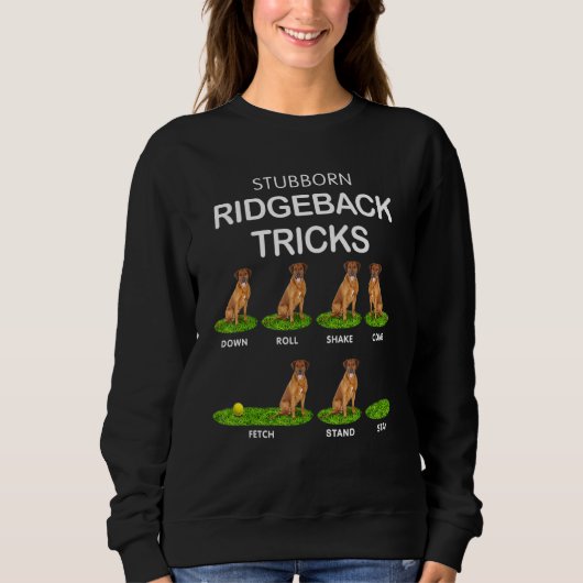 Chunky Headed & Funny Rhodesian Ridgeback voor Chr Trui (Voorkant)