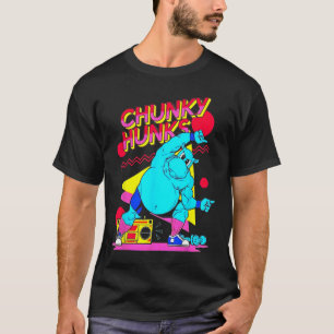 Chunky Hunks Gym Gewichtheffen Bodybuilding Spier T-shirt