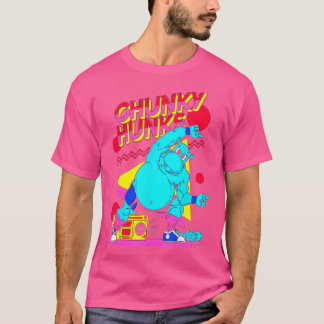 Chunky Hunks Gym Gewichtheffen Bodybuilding Spier T-shirt
