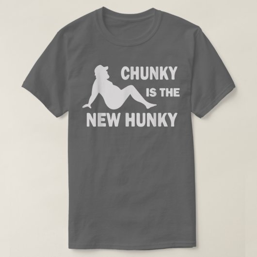 Chunky is de nieuwe Hunky Dad Bod Trucker Funny Ca T-shirt (Design voorkant)