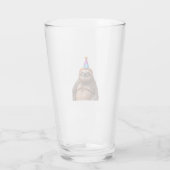 Chunky luiaard verjaardagsfeesthoed cadeau grappig glas (Achterkant)