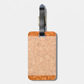 Chunky Natural Cork Wood Grain look Bagagelabel (Achterkant verticaal)