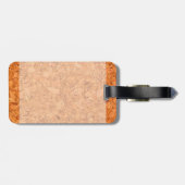 Chunky Natural Cork Wood Grain look Bagagelabel (Achterkant horizontaal)