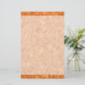 Chunky Natural Cork Wood Grain look Briefpapier (Staand voorkant)
