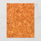 Chunky Natural Cork Wood Grain look Flyer (Achterkant)