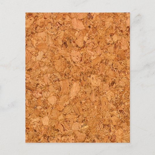 Chunky Natural Cork Wood Grain look Flyer (Voorkant)