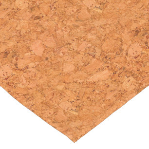 Chunky Natural Cork Wood Grain look Korte Tafelloper