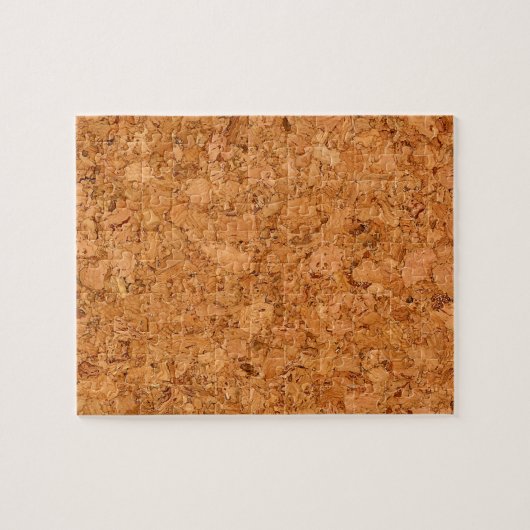 Chunky Natural Cork Wood Grain look Legpuzzel (Horizontaal)