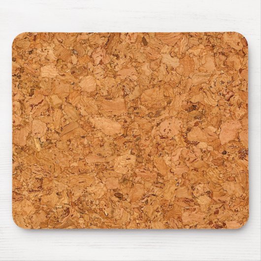 Chunky Natural Cork Wood Grain look Muismat (Voorkant)