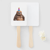 Chunky Sloth birthday party hat gift funny meme pr Handwaaier (Voorkant en achterkant)