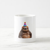Chunky Sloth birthday party hat gift funny meme pr Koffiemok (Center)