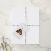 Chunky Sloth verjaardagsfeestje pet cadeau grappig Cadeaulabel (Met Touw)