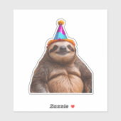 Chunky Sloth verjaardagsfeestje pet cadeau grappig Sticker (Vel)
