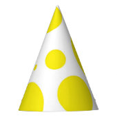 Chunky Yellow Stippen Party Pet Feesthoedjes (Voorkant)