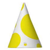 Chunky Yellow Stippen Party Pet Feesthoedjes (Rechts)