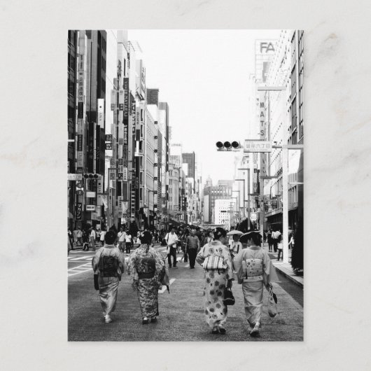 Chuo-dori Ginza Tokio Ansichtkaart Briefkaart (Voorkant)