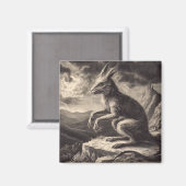 Chupacabra Antiek illustratie horror Magneet (Voorkant / Achterkant)