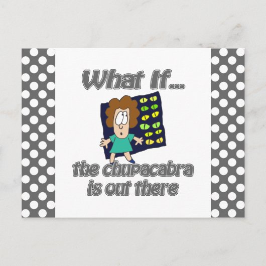 chupacabra briefkaart (Voorkant)