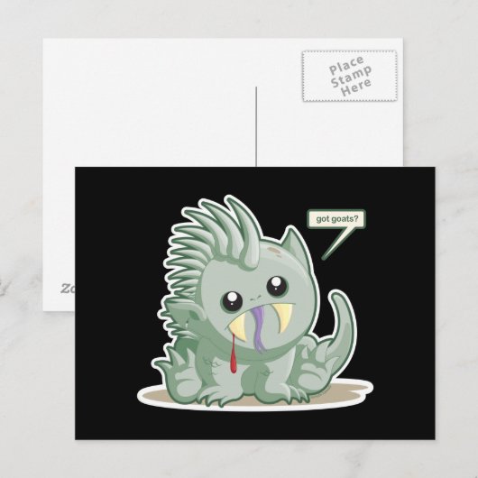 Chupacabra Briefkaart (Voorkant / Achterkant)