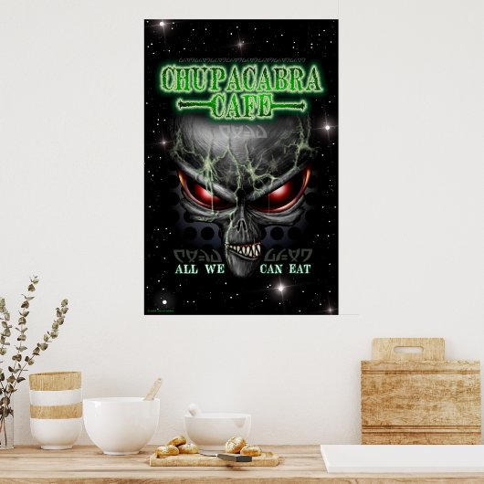 Chupacabra Cafe 23X35 poster (Keuken)