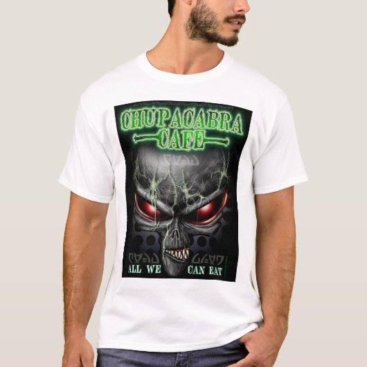 Chupacabra Cafe (Alien) T-shirt (Voorkant)