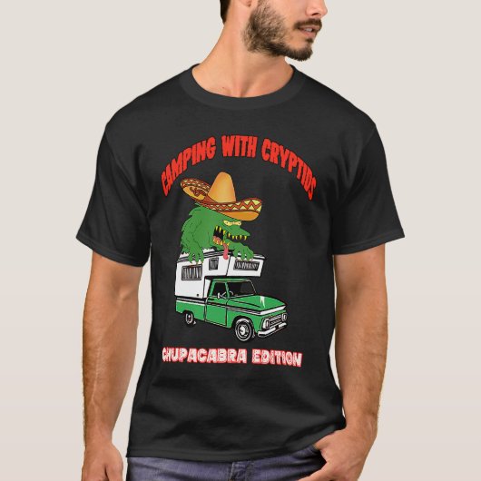 Chupacabra Camper Cryptid Truck Camper RV Off Road T-shirt (Voorkant)