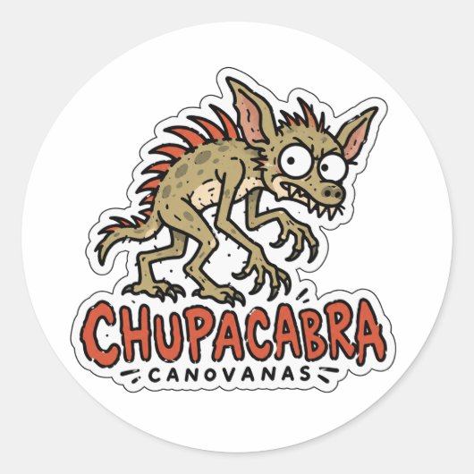 Chupacabra Canovanas Puerto Rico Cryptid Sticker (Voorkant)