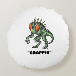 Chupacabra "Chappie" Cryptid Rond Kussen