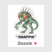 Chupacabra "Chappie" Cryptid sticker (Vel)