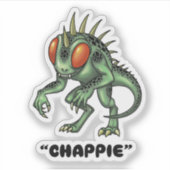 Chupacabra "Chappie" Cryptid sticker (Voorkant)