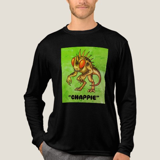 Chupacabra "Chappie" Cryptid Tri-Blend Shirt (Voorkant volledig)